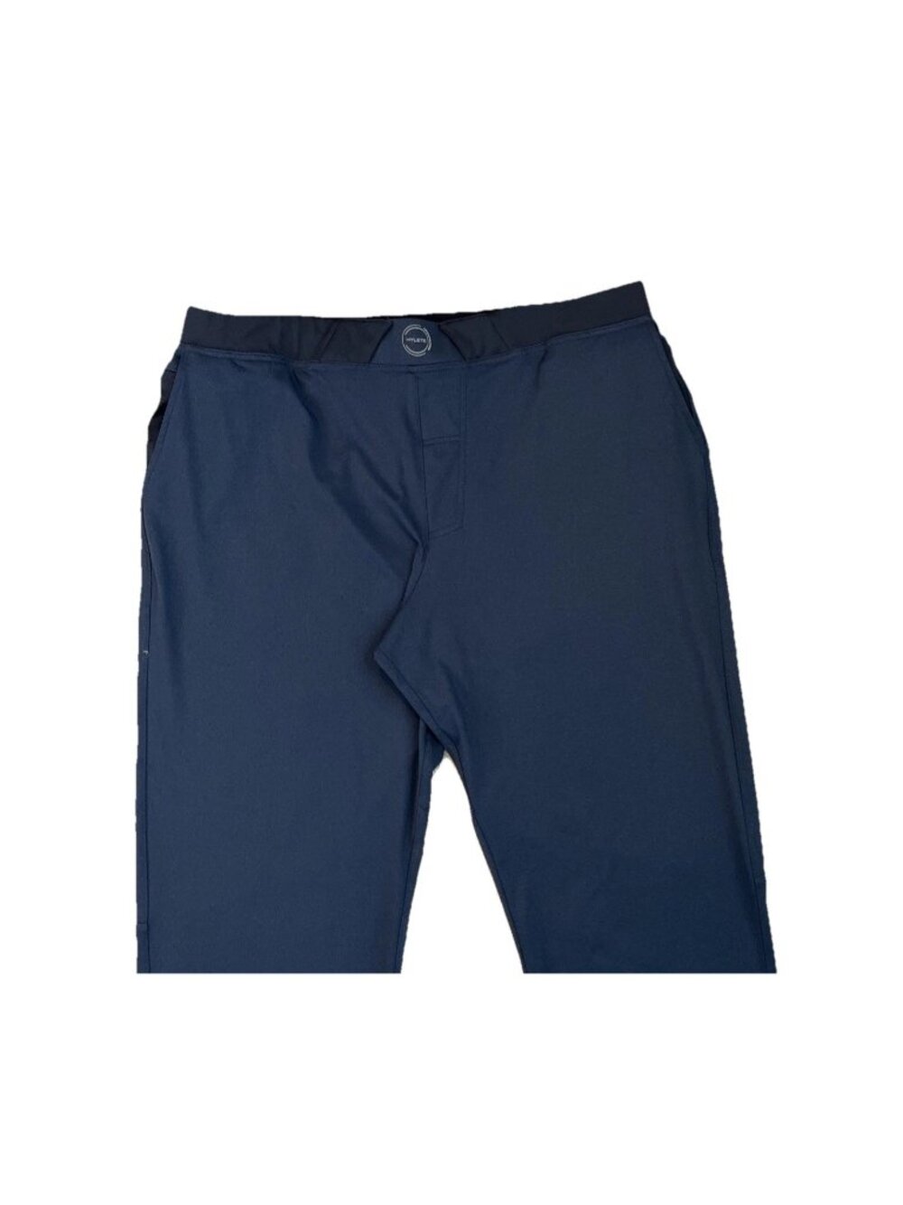 Hylete Ion Pants Mens XXL Navy Zip Pocket Drawstring Tapered Athleisure 36x34 - Picture 2 of 9
